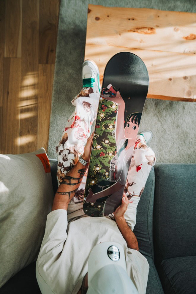 Sapin de Noël de Kim Jungyoun - 1 skateboard