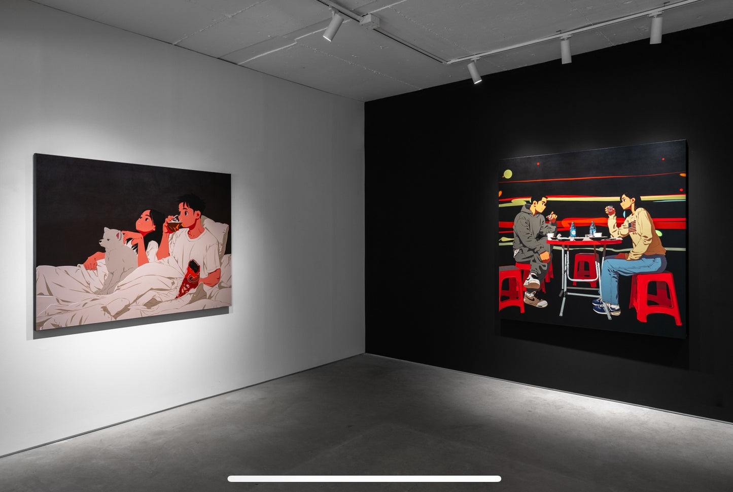 キム・ジョンヨンの二連画 - スケートボード 2 枚