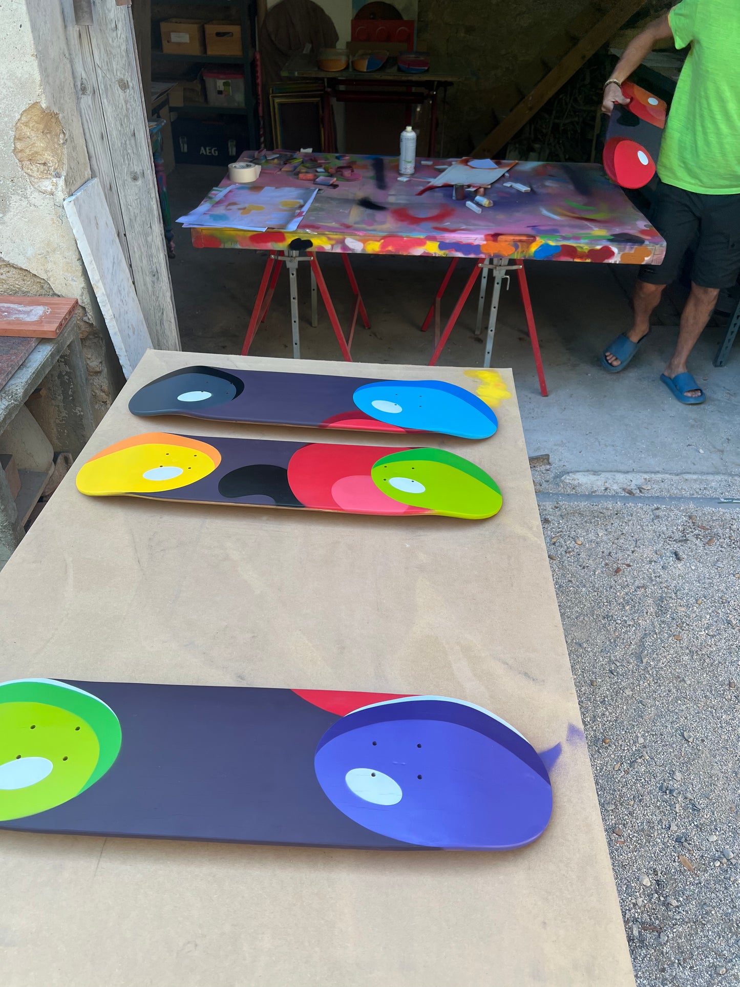 Quadriptyque personnalisé peint à la main GUM Dragubis