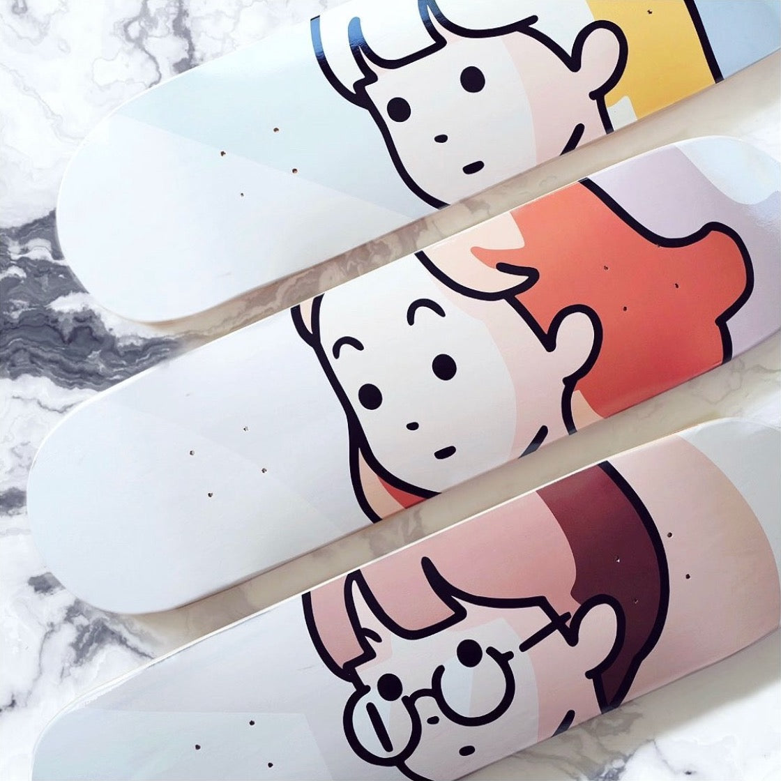 YUTANPO SHIRANE "Dans la lumière" - Coffret Deck'On - 3 skateboards Yuroom