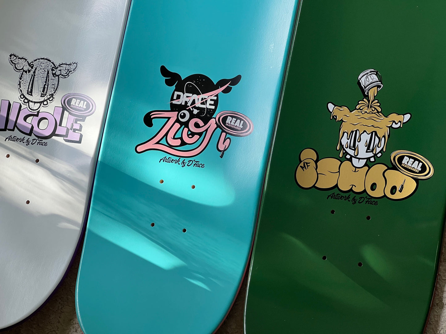 .DFace « Ensemble complet » - 3 Real skateboards