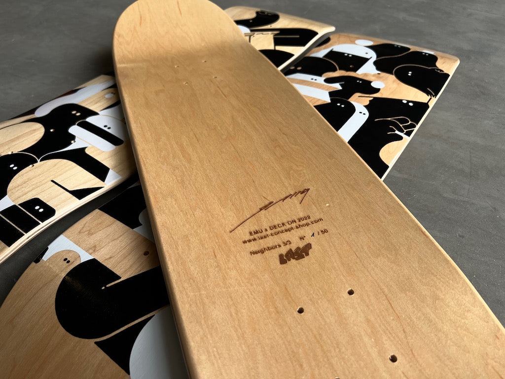 EMU Neighbors - Coffret Deck'On - 3 skateboards