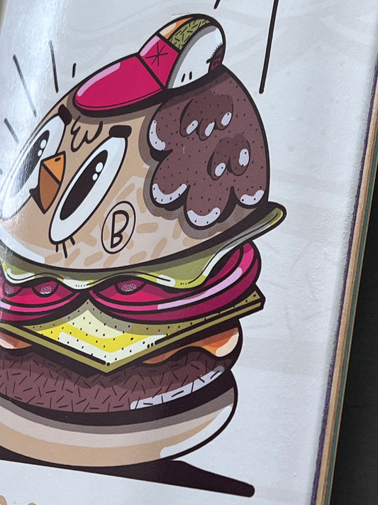BISHOPPARIGO "CHEESEBURGER" - 1 skateboard