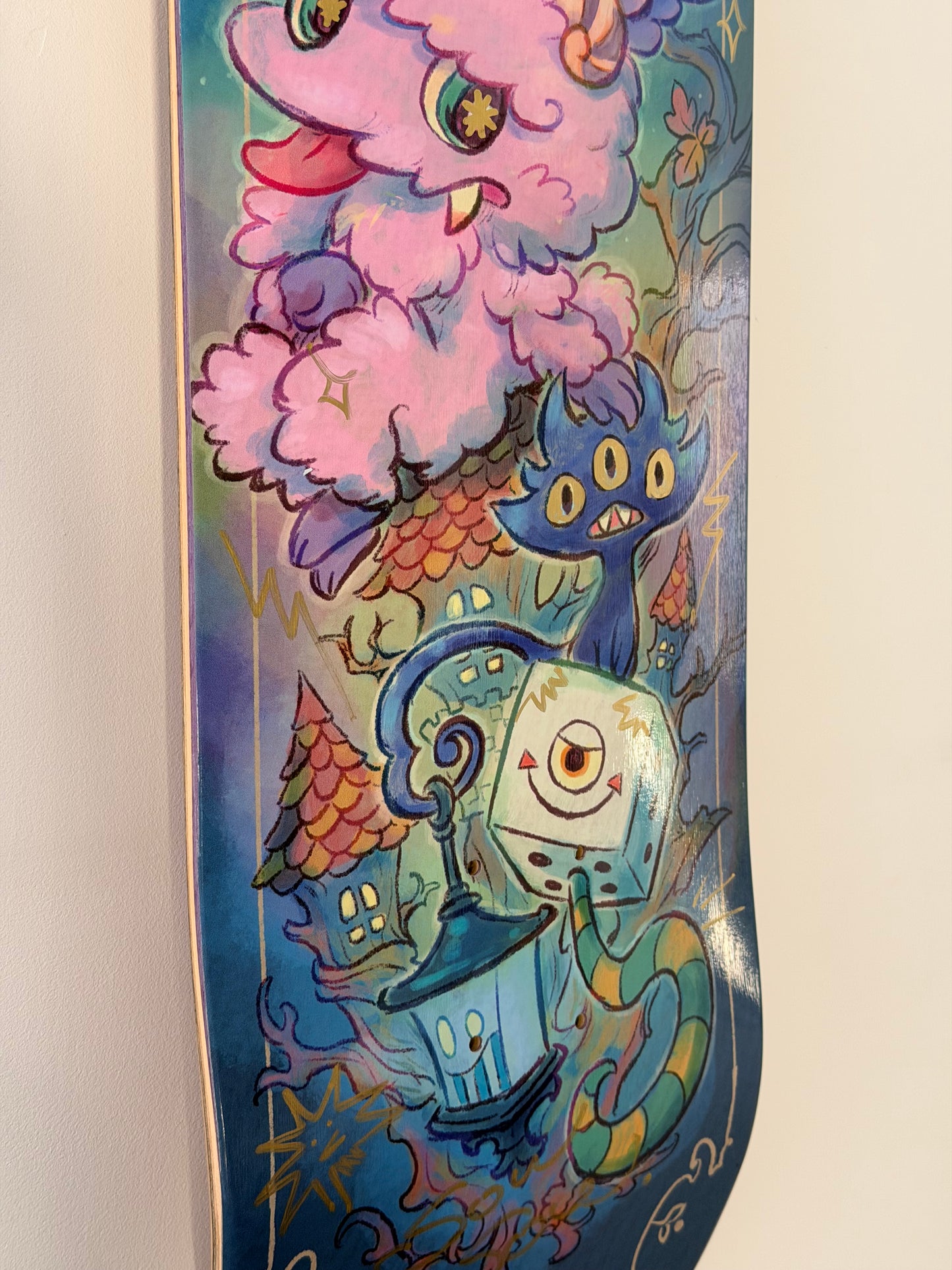 .SOWSOW 手彩バージョン 10/10 ミッドナイトフレンズ - スケートボード 1 枚