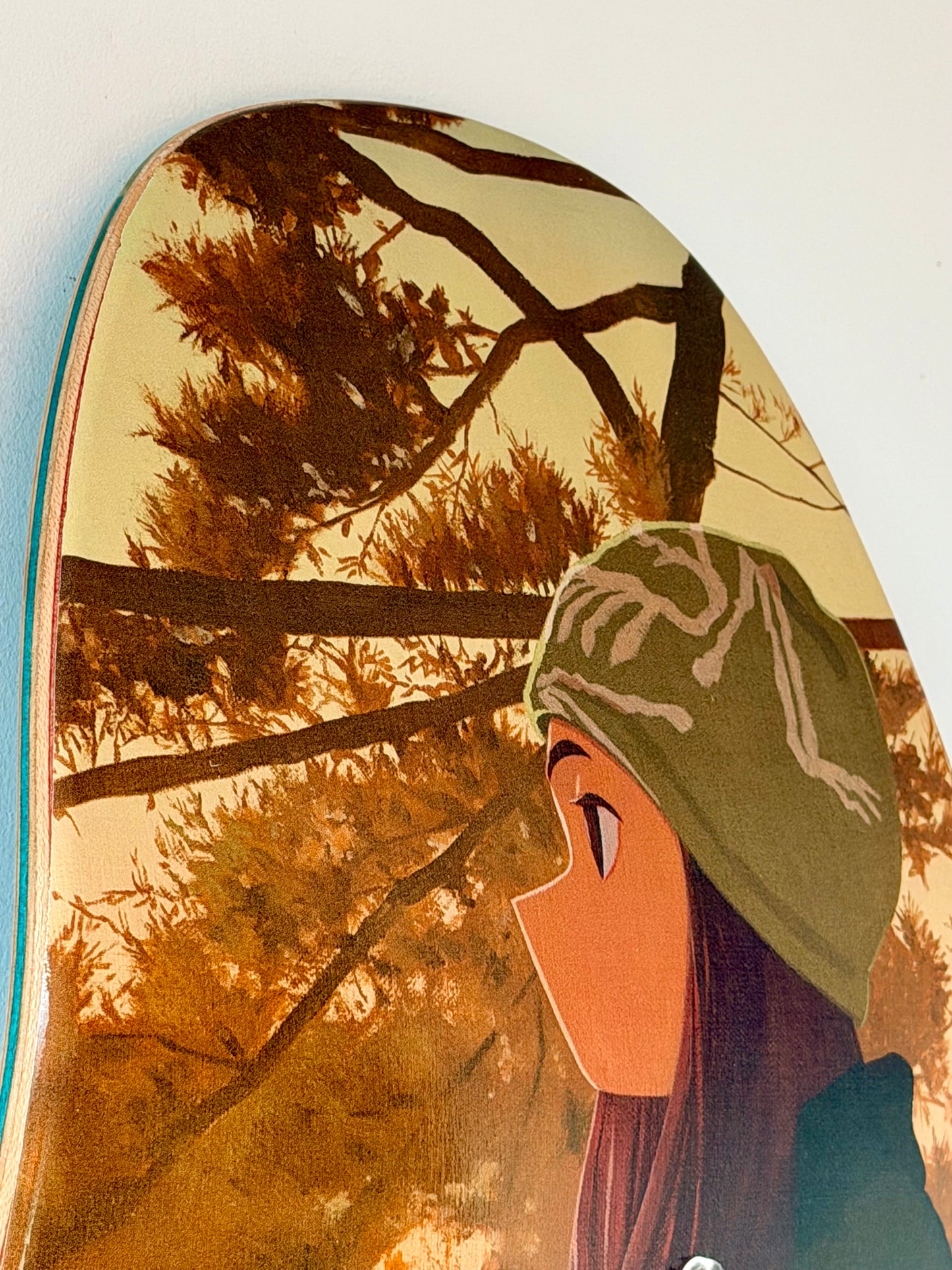 .Kim Jungyoun diptych - 2 skateboards - Finding blue