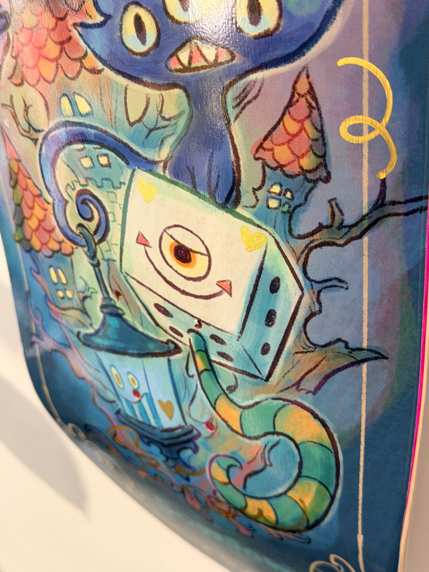 .SOWSOW 手彩バージョン 9/10 ミッドナイトフレンズ - スケートボード 1 枚