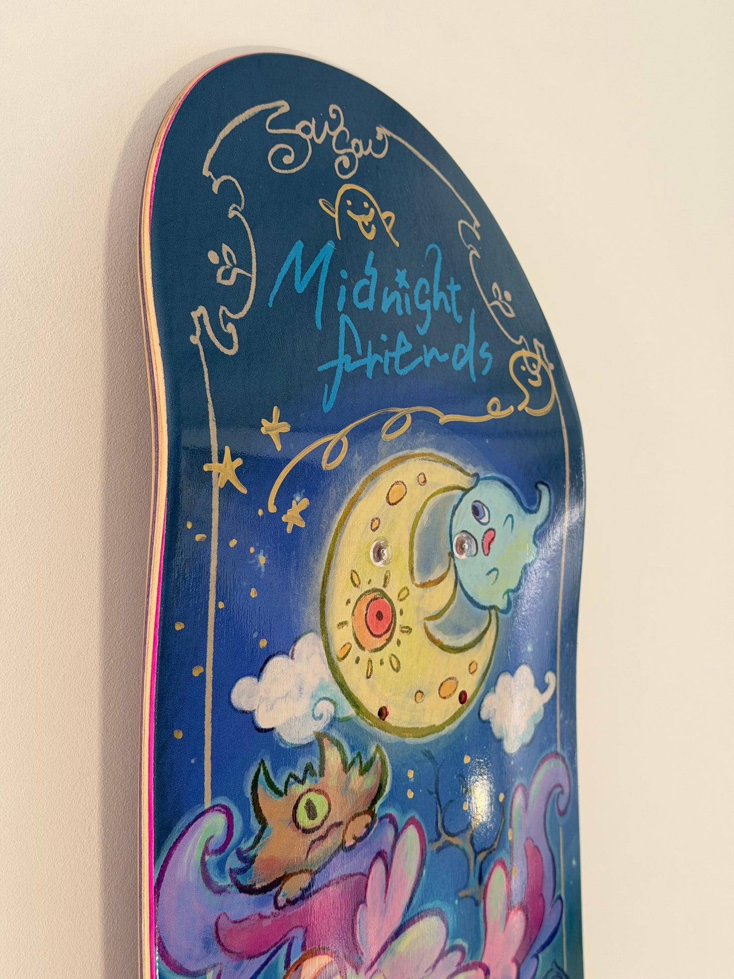 .SOWSOW 手彩バージョン 7/10 ミッドナイトフレンズ - スケートボード 1 枚
