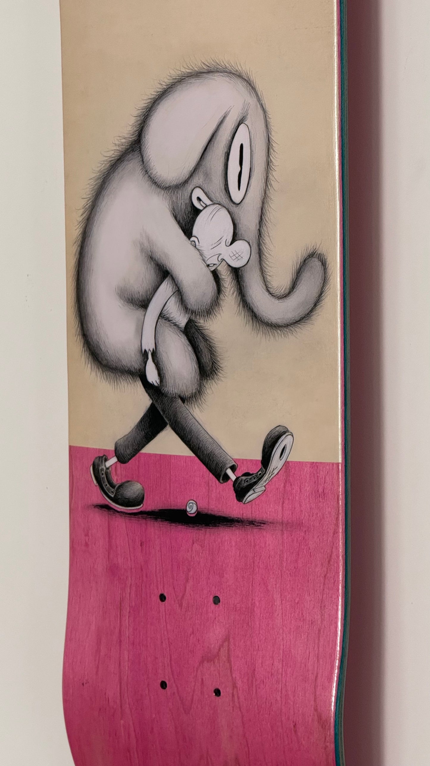 Le skateboard « Pink Elephant » de Jeff Ladouceur