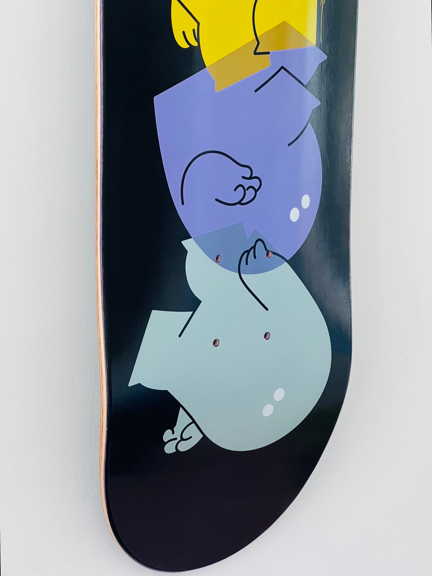 Skateboard garçons ÉMU + médaille d'or dédicacée