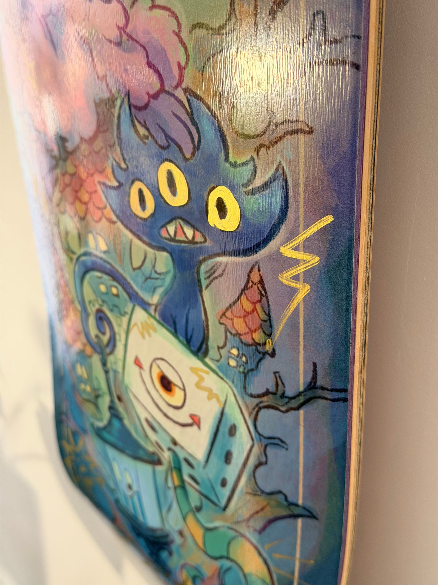 .SOWSOW 手彩バージョン 10/10 ミッドナイトフレンズ - スケートボード 1 枚