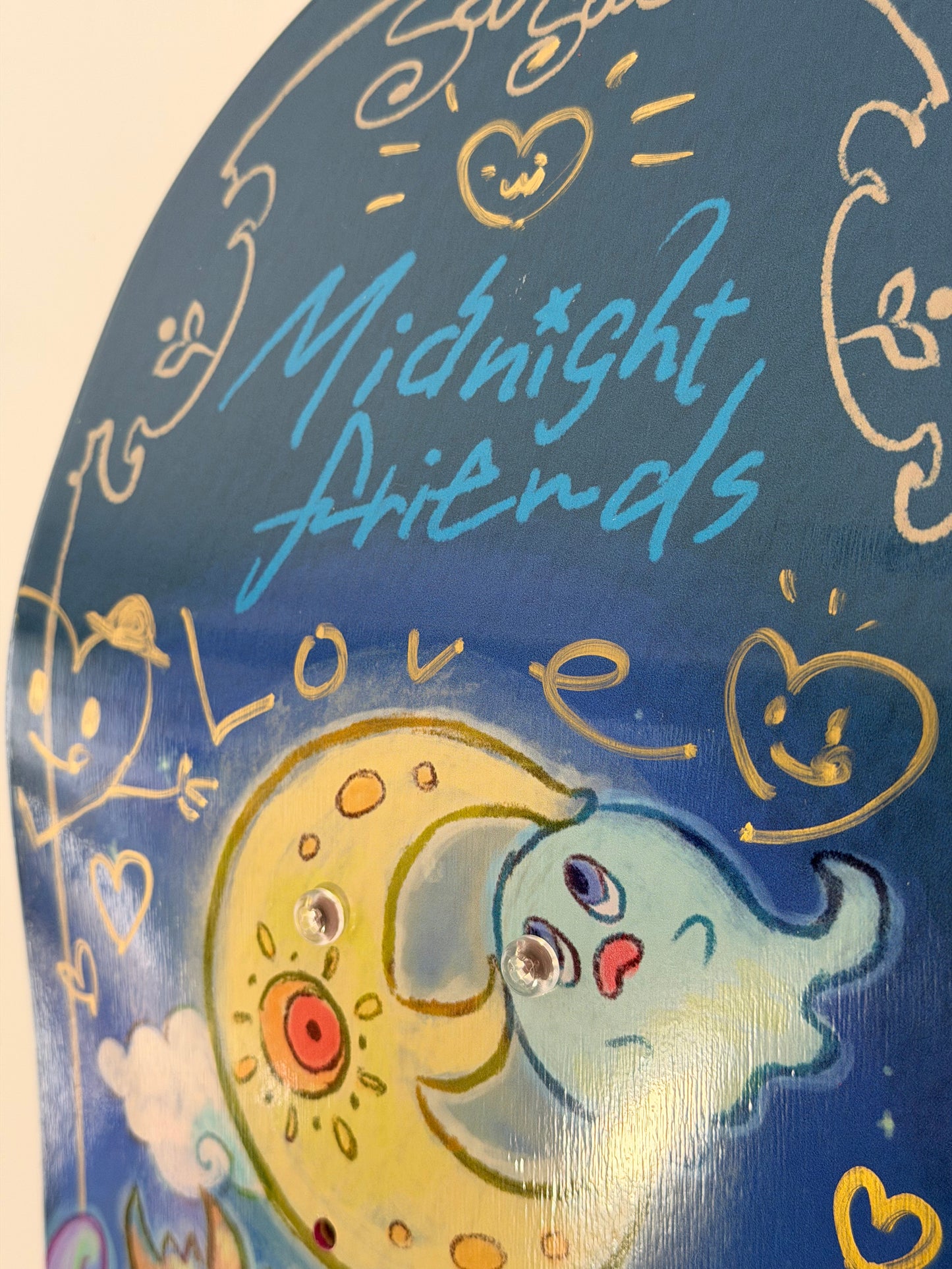 .SOWSOW 手彩バージョン 9/10 ミッドナイトフレンズ - スケートボード 1 枚