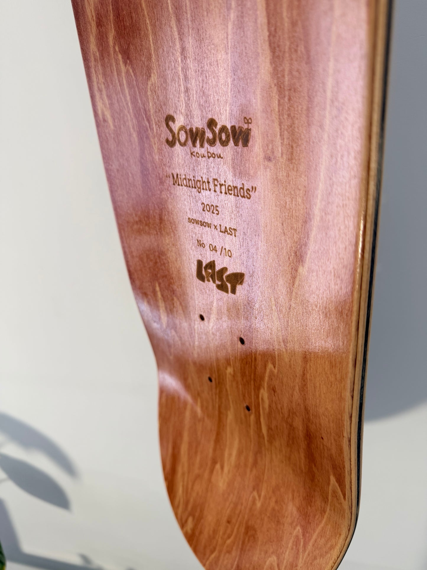 .SOWSOW 手彩バージョン 4/10 ミッドナイトフレンズ - スケートボード 1枚