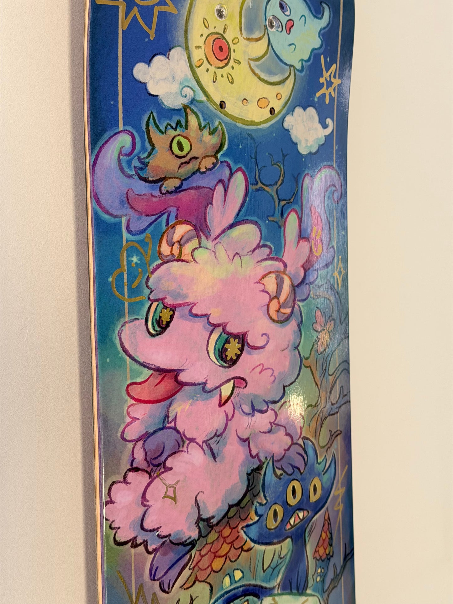 .SOWSOW 手彩バージョン 10/10 ミッドナイトフレンズ - スケートボード 1 枚