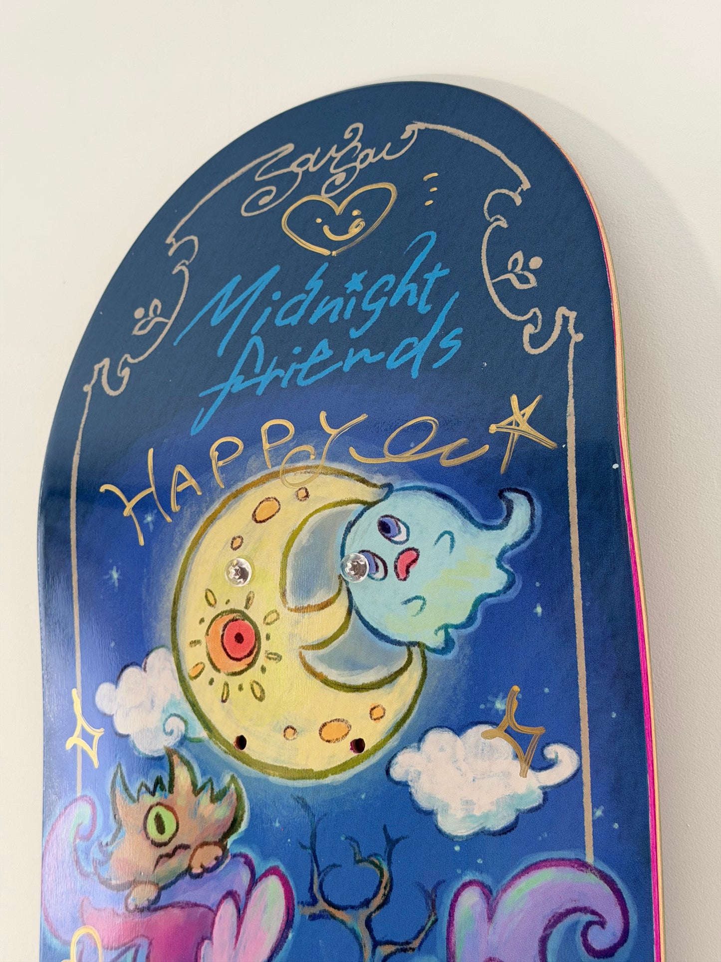 .SOWSOW 手彩バージョン 6/10 ミッドナイトフレンズ - スケートボード 1 枚