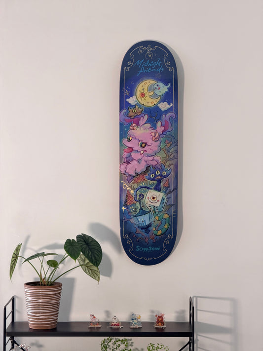 .SOWSOW Version embellie à la main 3/10 Amis de minuit - 1 skateboard