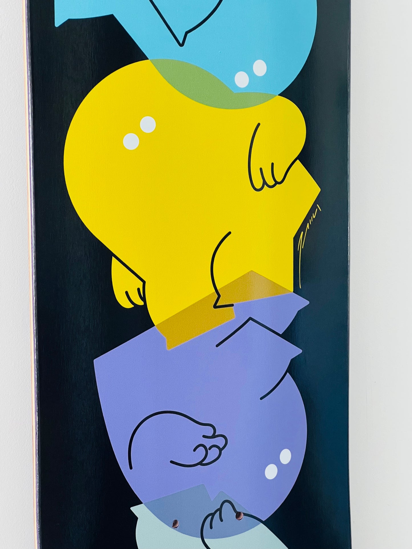 Skateboard garçons ÉMU + médaille d'or dédicacée