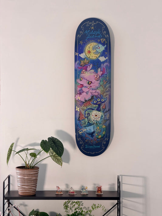 .SOWSOW Version embellie à la main 2/10 Amis de minuit - 1 skateboard