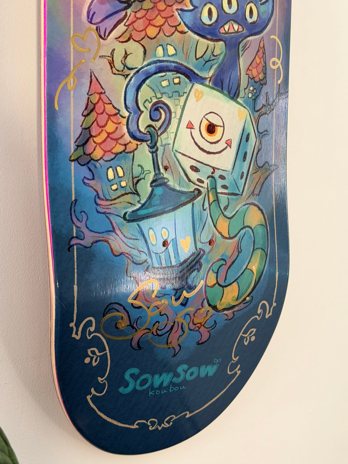 .SOWSOW 手彩バージョン 9/10 ミッドナイトフレンズ - スケートボード 1 枚