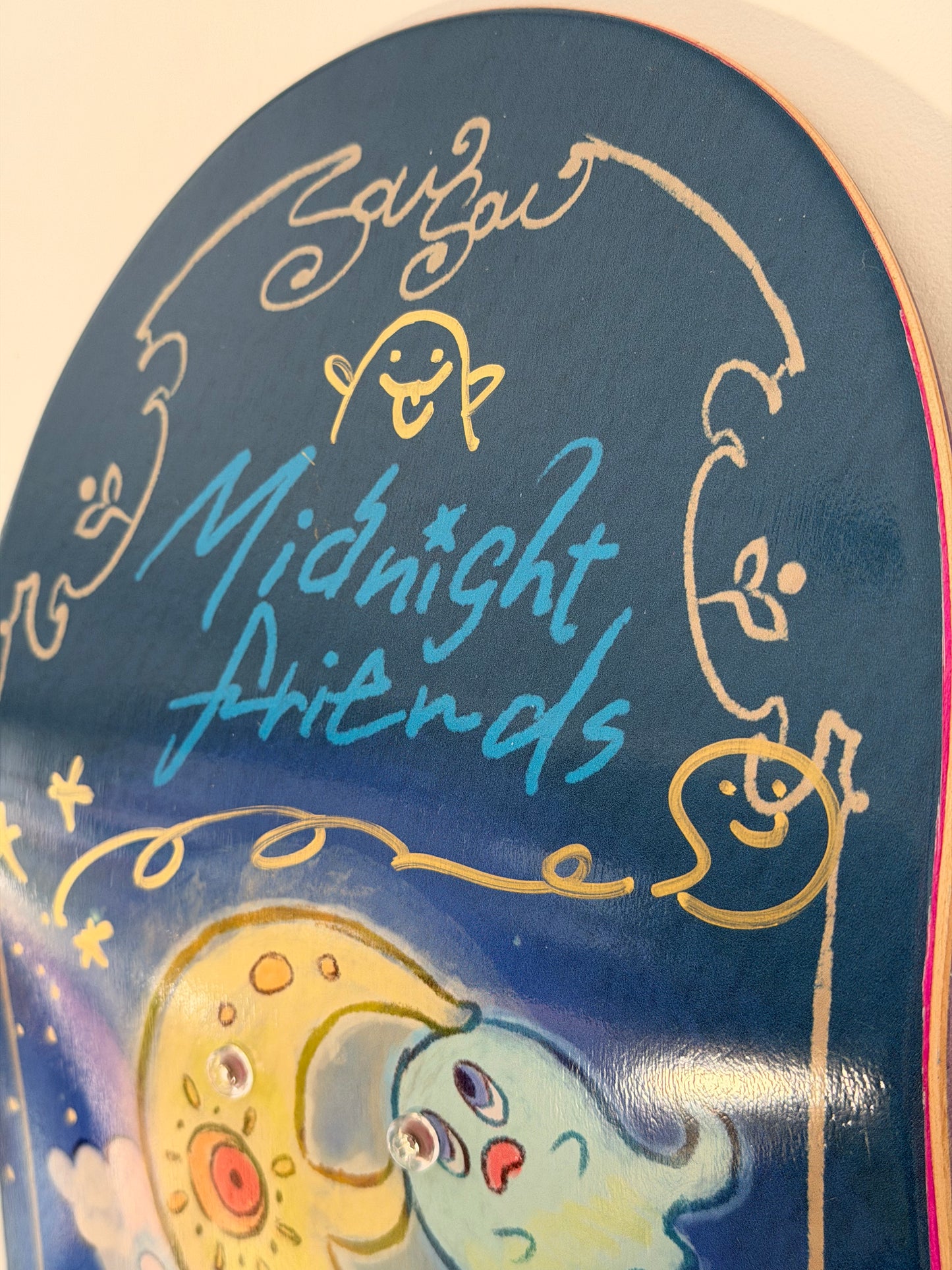 .SOWSOW 手彩バージョン 7/10 ミッドナイトフレンズ - スケートボード 1 枚
