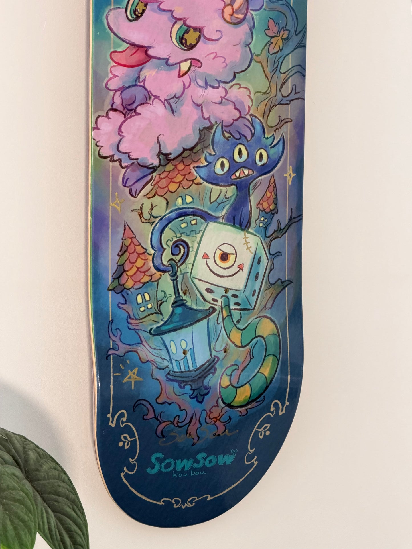 .SOWSOW 手彩色バージョン 1/10 ミッドナイトフレンズ - スケートボード 1 台