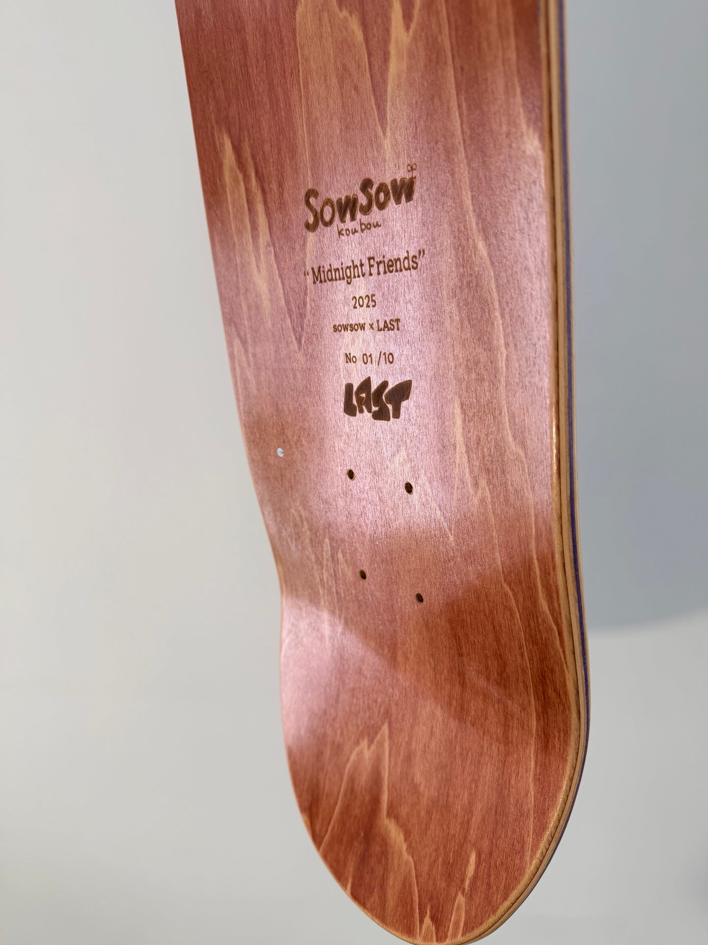 .SOWSOW 手彩色バージョン 1/10 ミッドナイトフレンズ - スケートボード 1 台