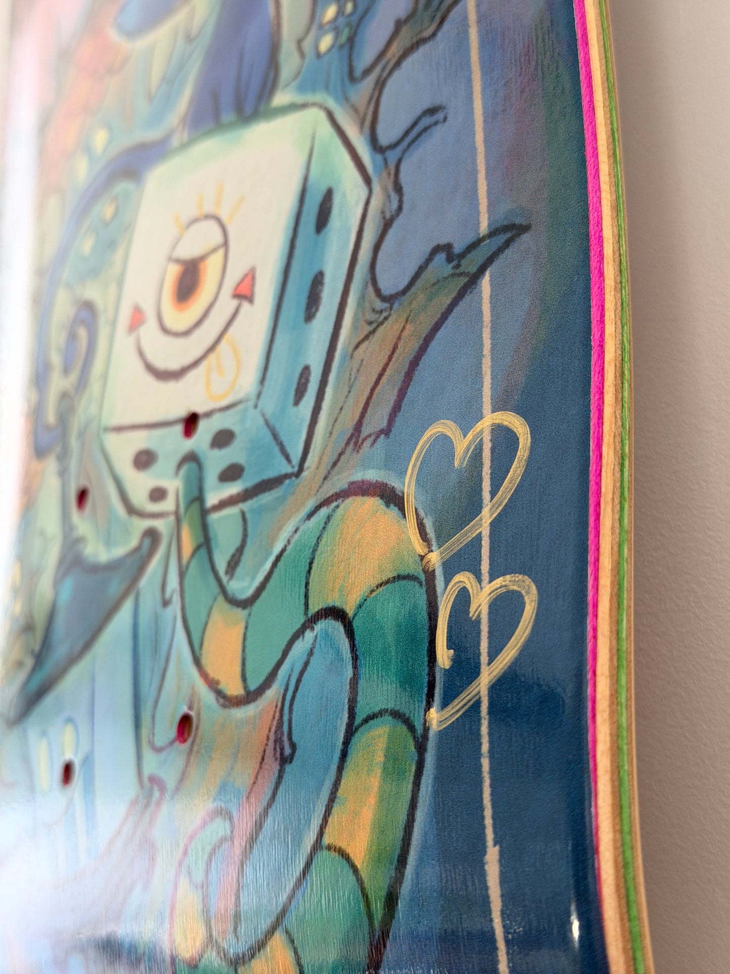 .SOWSOW 手彩バージョン 6/10 ミッドナイトフレンズ - スケートボード 1 枚