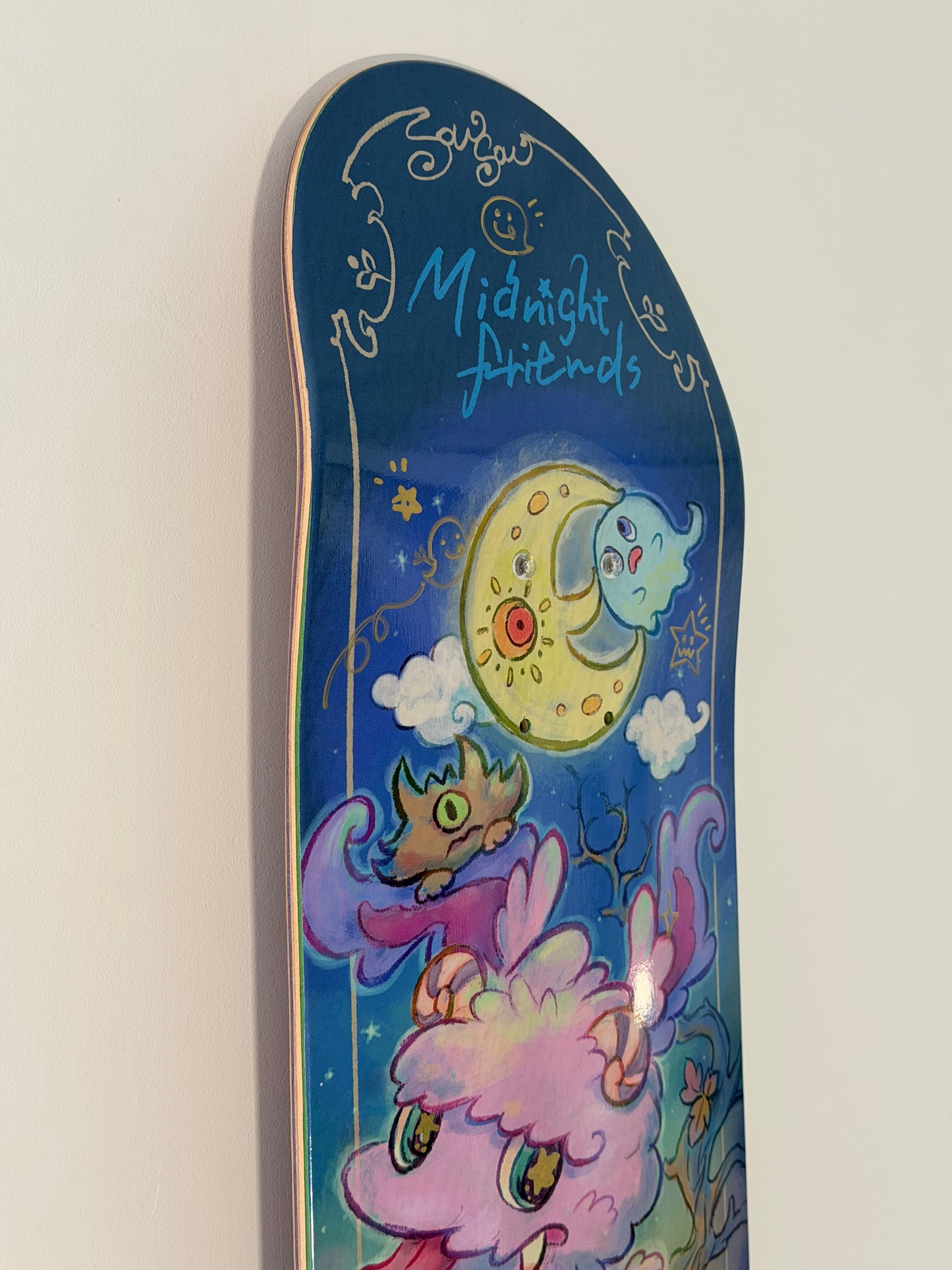 .SOWSOW 手彩色バージョン 1/10 ミッドナイトフレンズ - スケートボード 1 台
