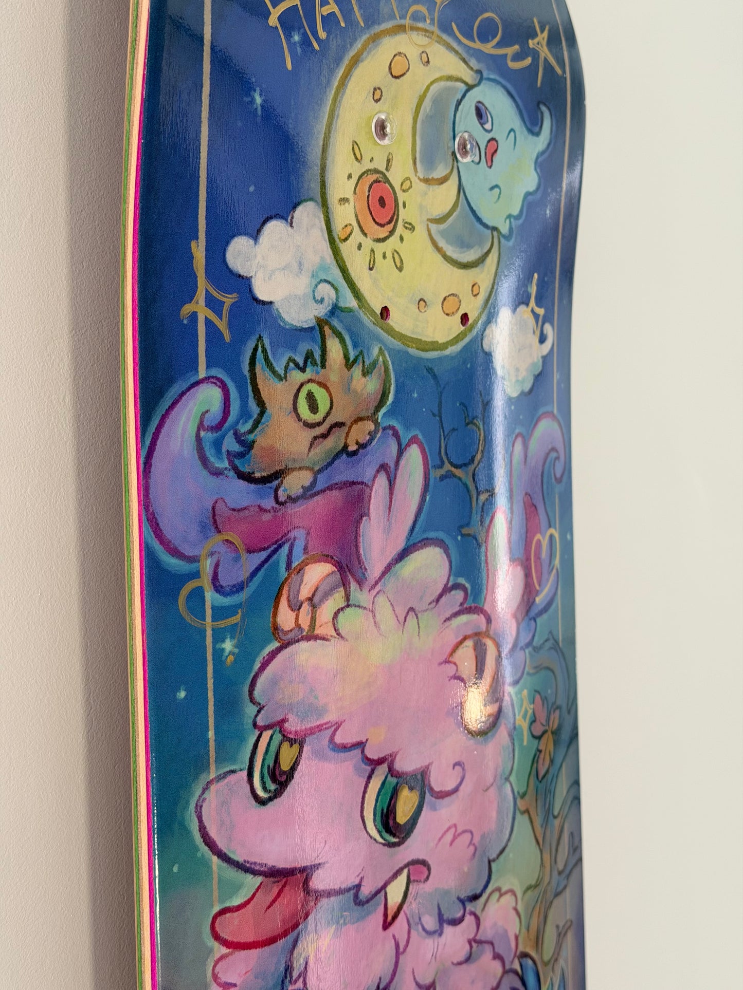 .SOWSOW 手彩バージョン 6/10 ミッドナイトフレンズ - スケートボード 1 枚