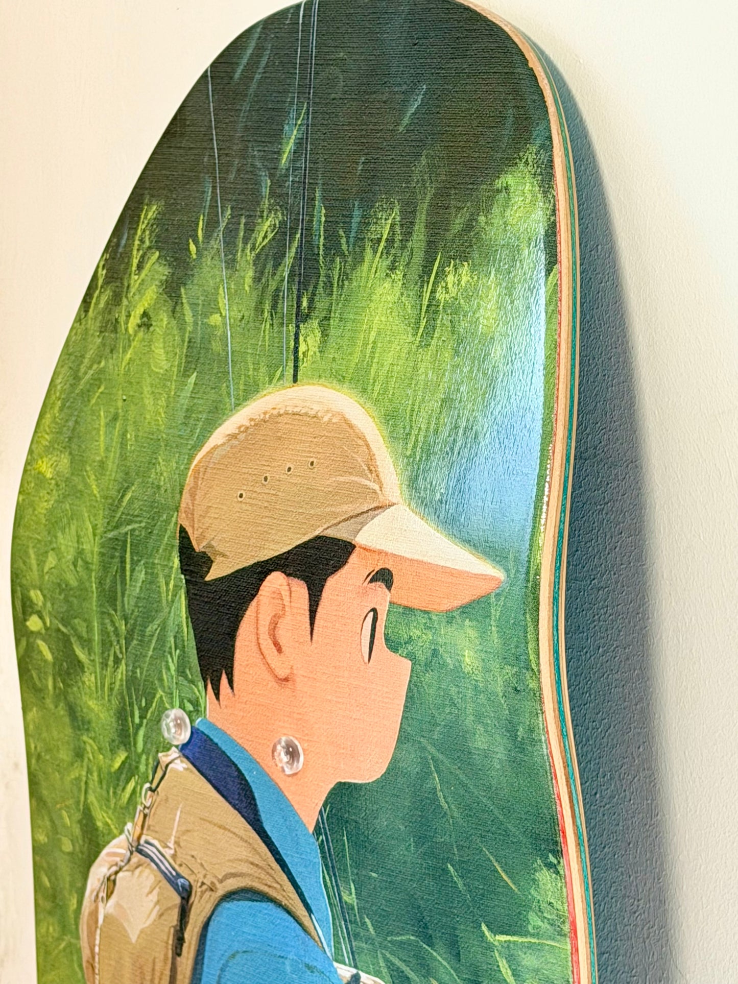 .Kim Jungyoun diptych - 2 skateboards - Finding blue