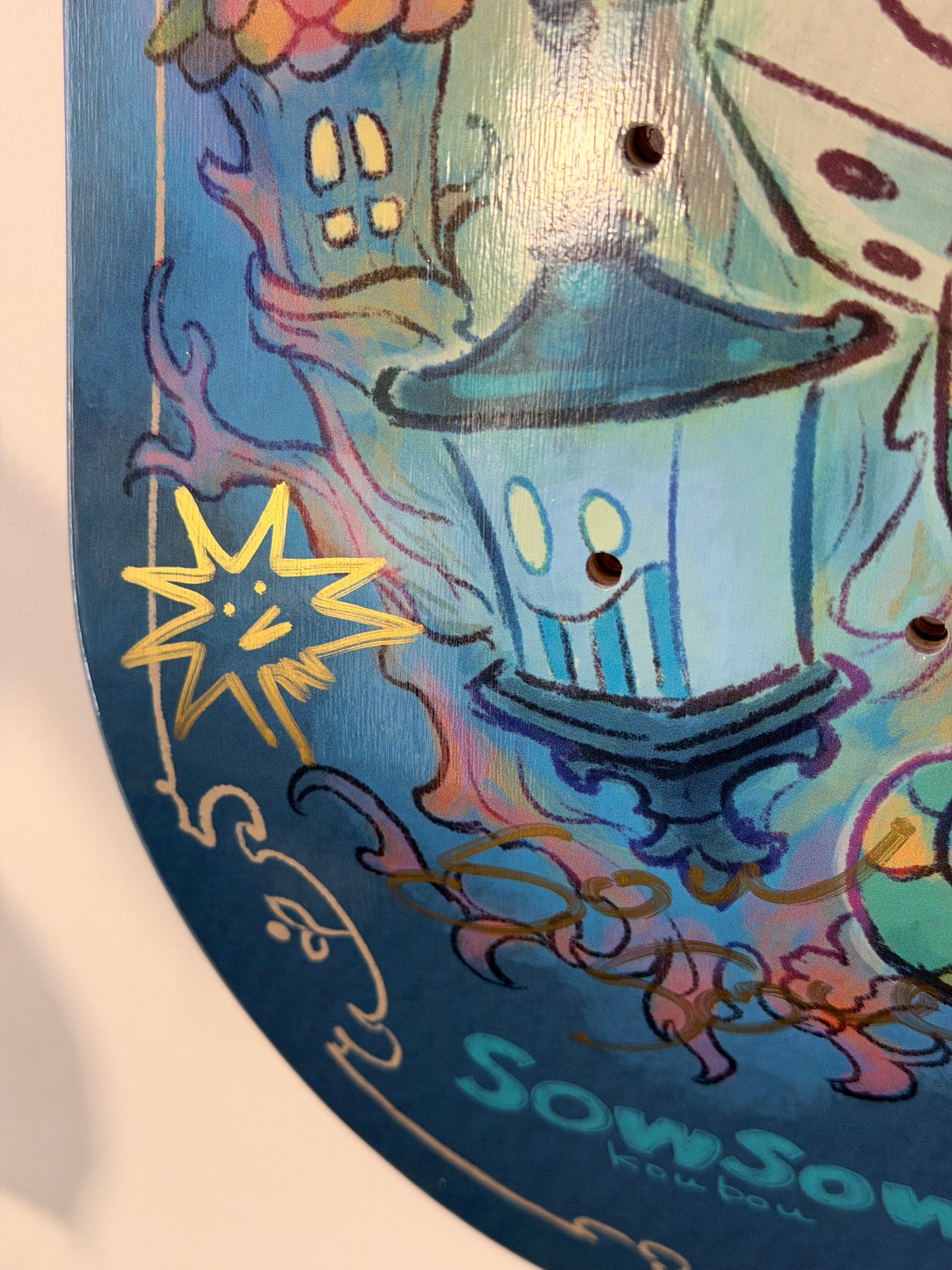 .SOWSOW 手彩バージョン 10/10 ミッドナイトフレンズ - スケートボード 1 枚