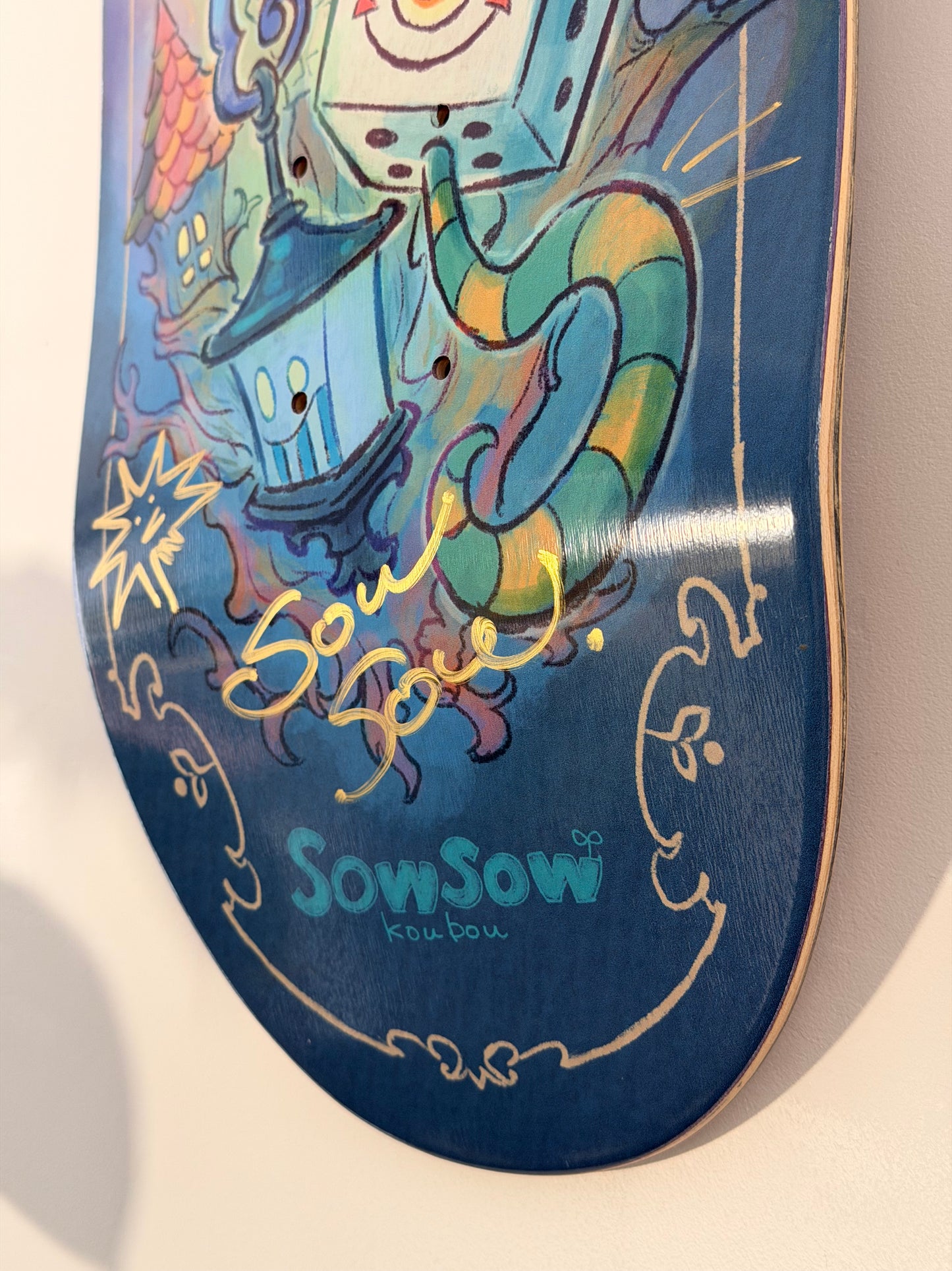 .SOWSOW 手彩バージョン 10/10 ミッドナイトフレンズ - スケートボード 1 枚