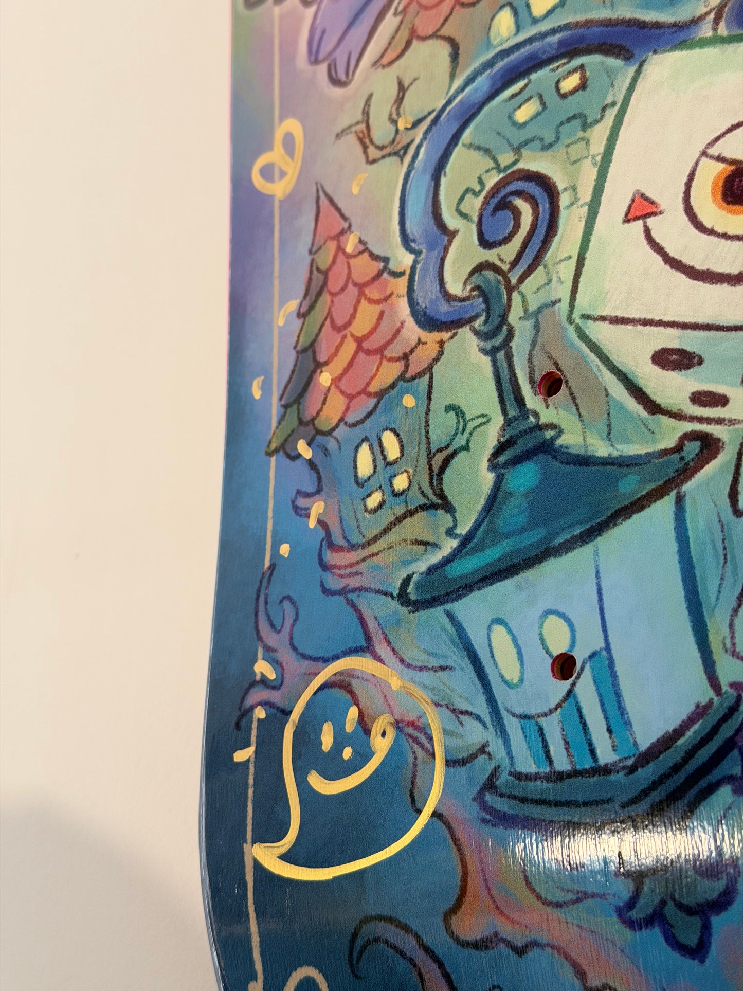 .SOWSOW 手彩バージョン 7/10 ミッドナイトフレンズ - スケートボード 1 枚