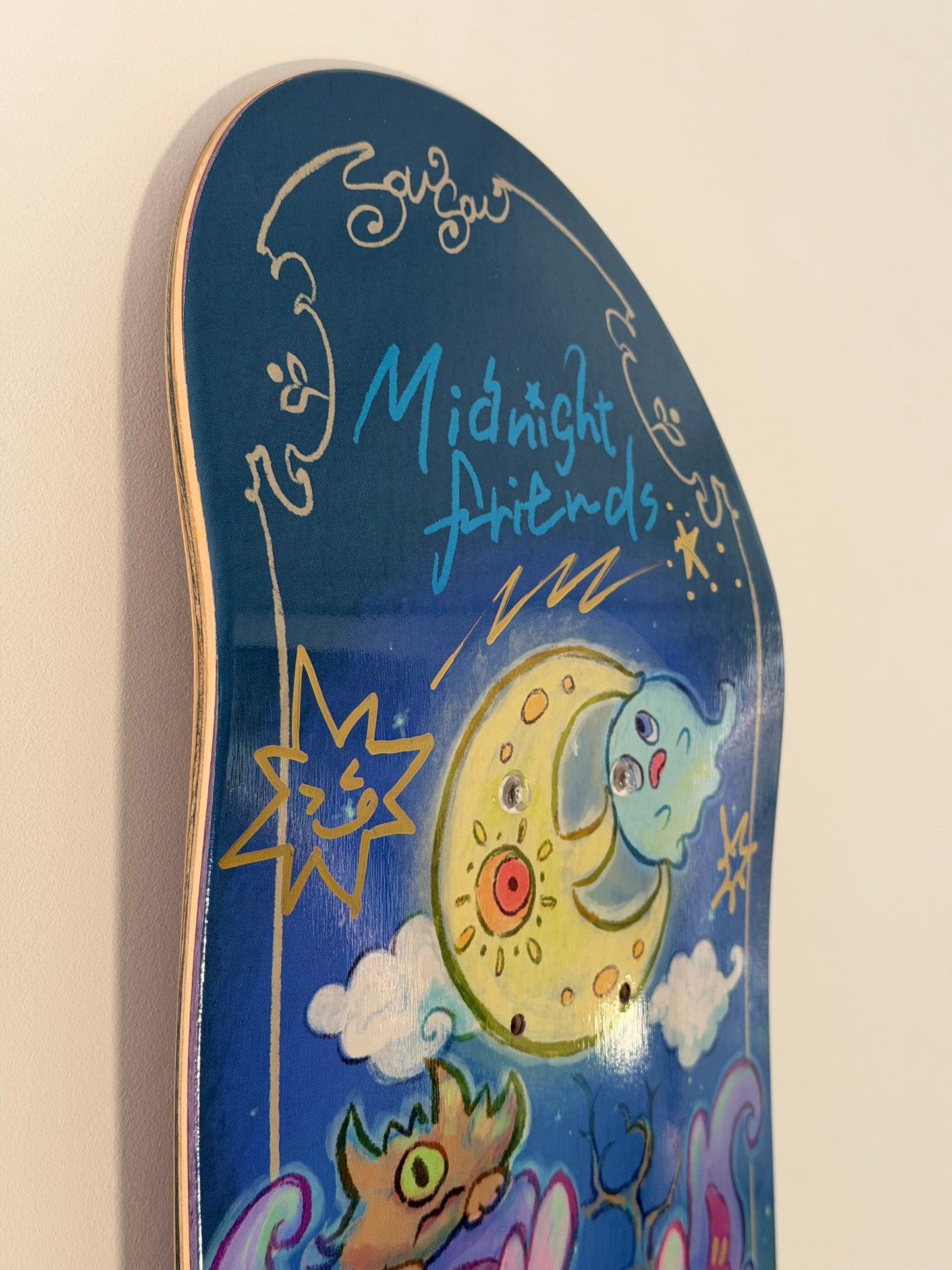 .SOWSOW 手彩バージョン 10/10 ミッドナイトフレンズ - スケートボード 1 枚