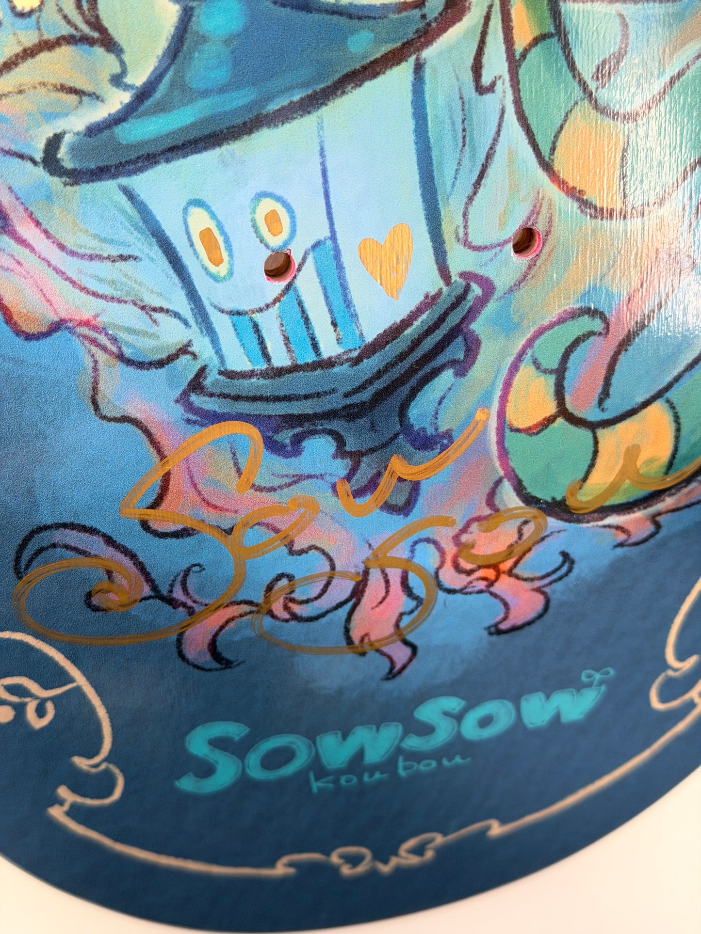 .SOWSOW 手彩バージョン 9/10 ミッドナイトフレンズ - スケートボード 1 枚