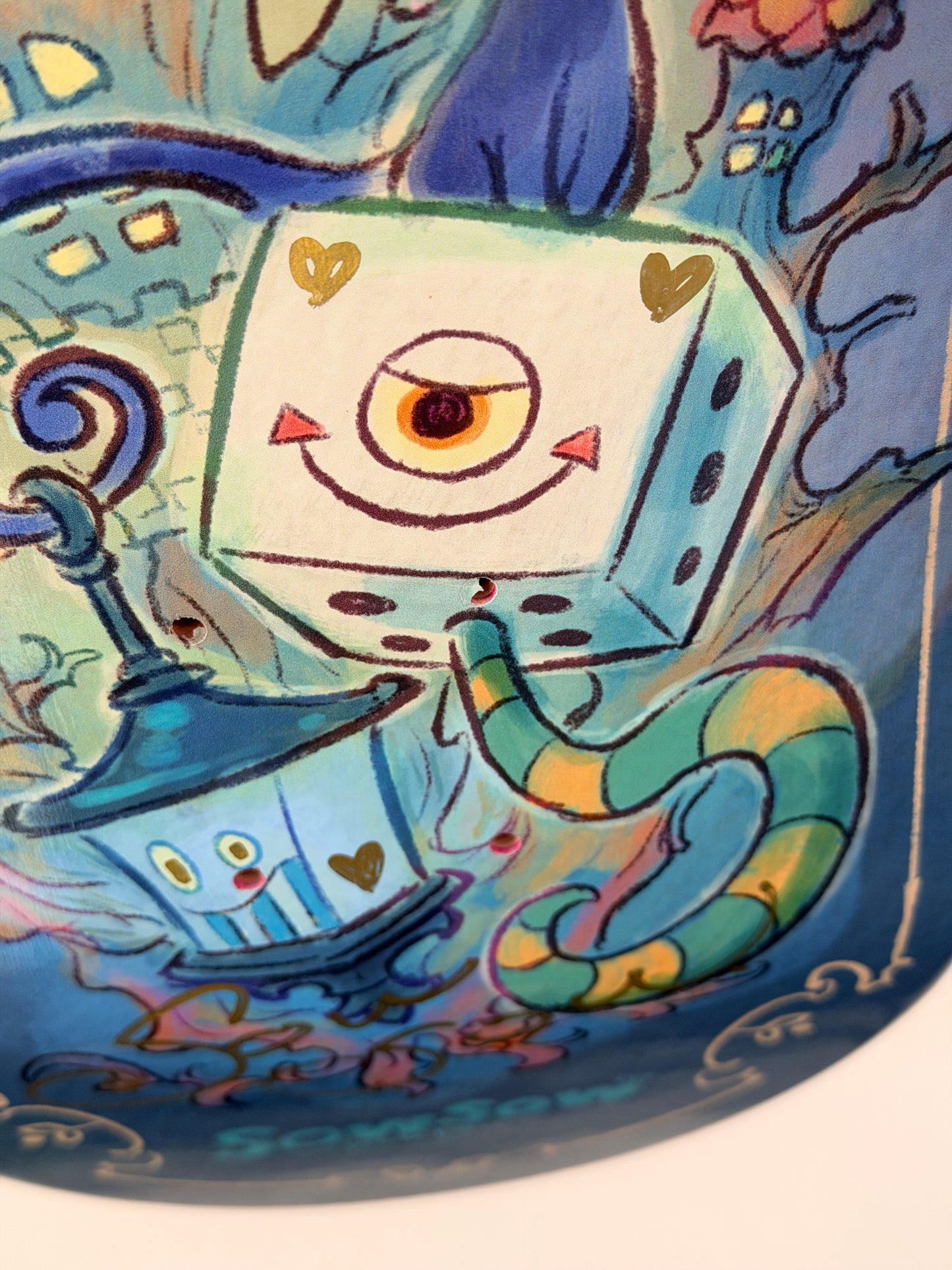 .SOWSOW 手彩バージョン 9/10 ミッドナイトフレンズ - スケートボード 1 枚