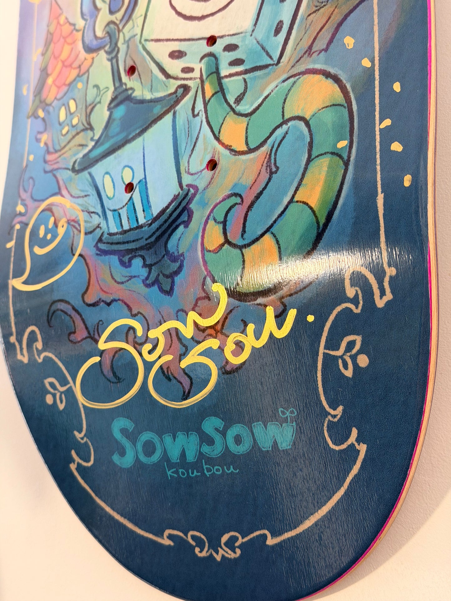 .SOWSOW 手彩バージョン 7/10 ミッドナイトフレンズ - スケートボード 1 枚