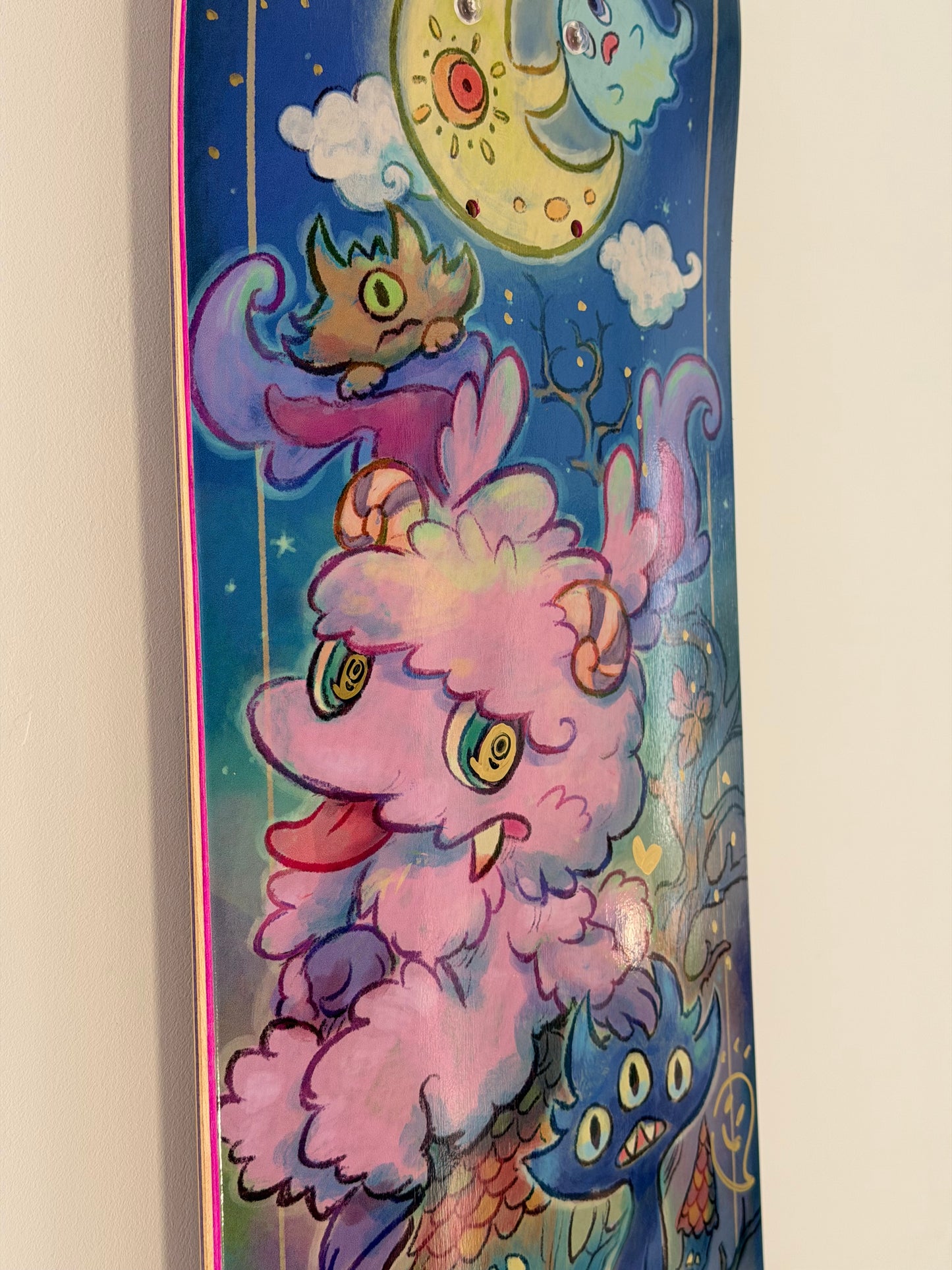 .SOWSOW 手彩バージョン 7/10 ミッドナイトフレンズ - スケートボード 1 枚