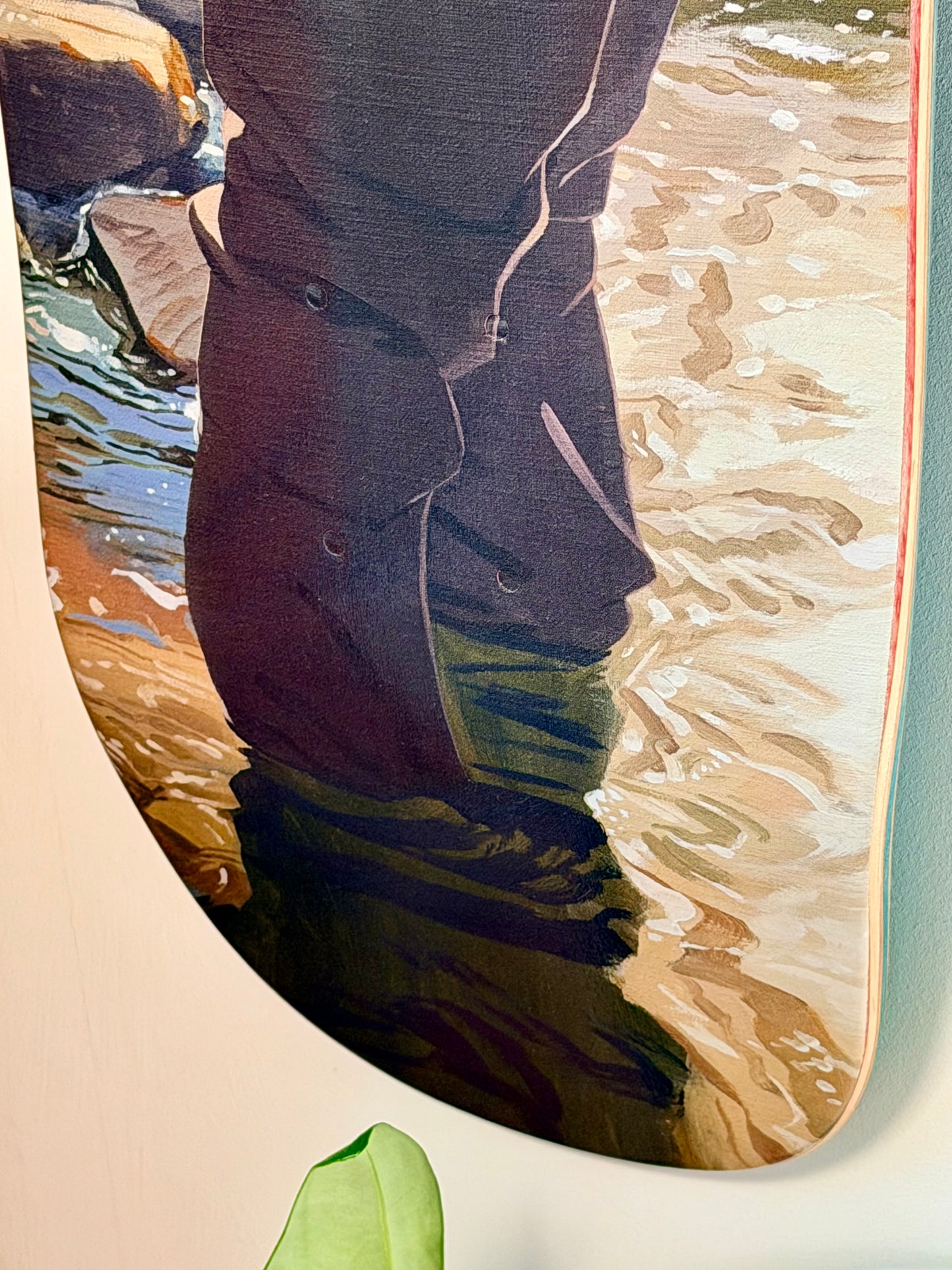 .Kim Jungyoun diptych - 2 skateboards - Finding blue