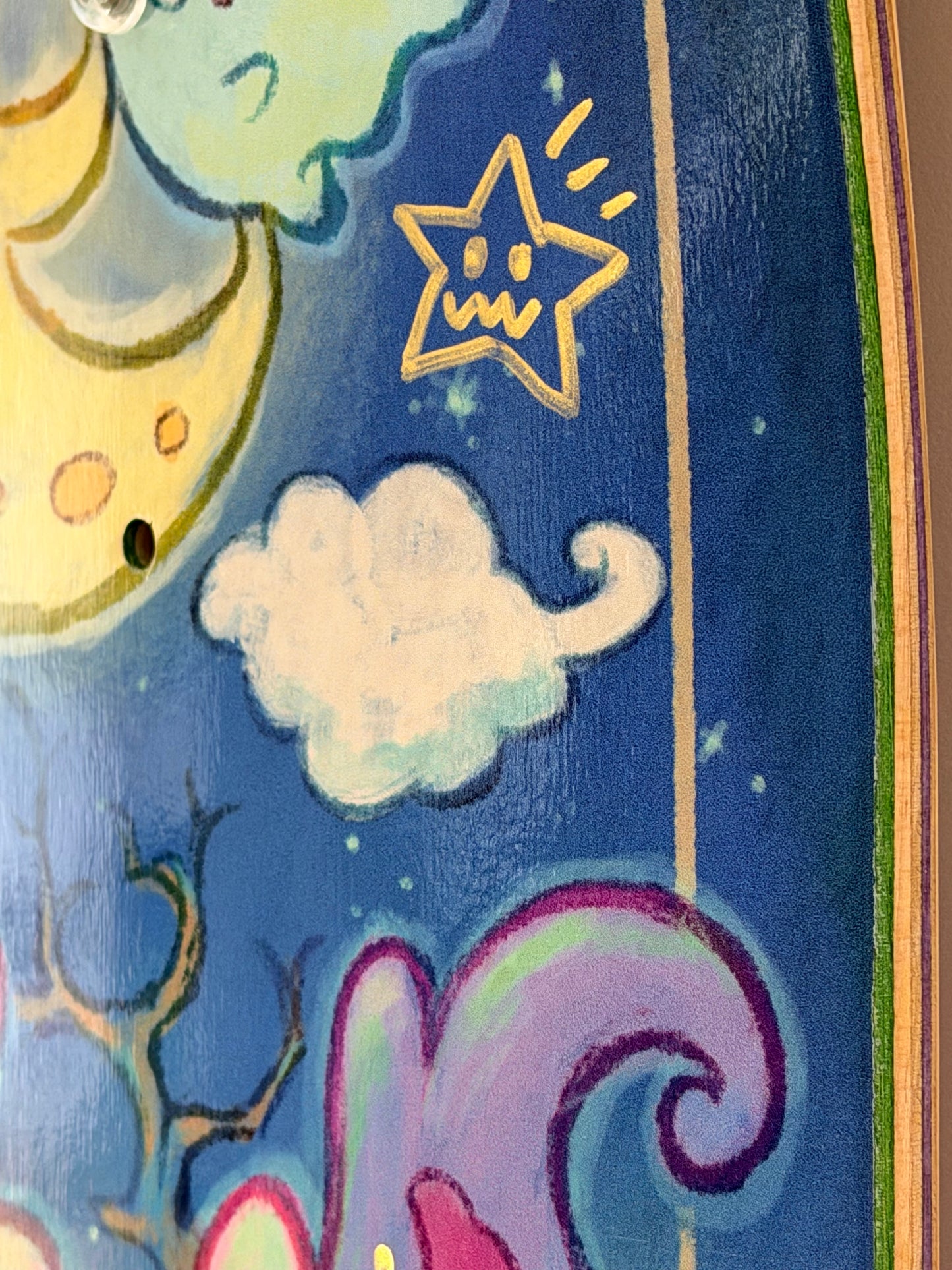 .SOWSOW 手彩色バージョン 1/10 ミッドナイトフレンズ - スケートボード 1 台