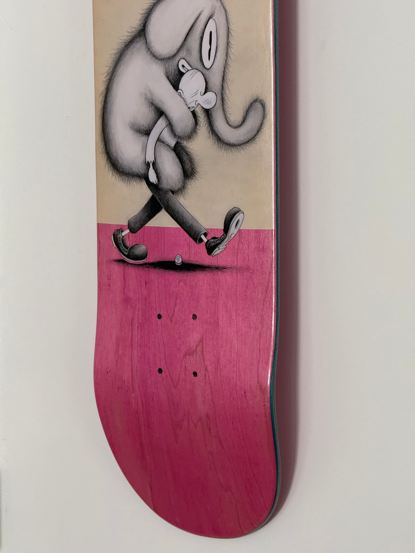 Le skateboard « Pink Elephant » de Jeff Ladouceur