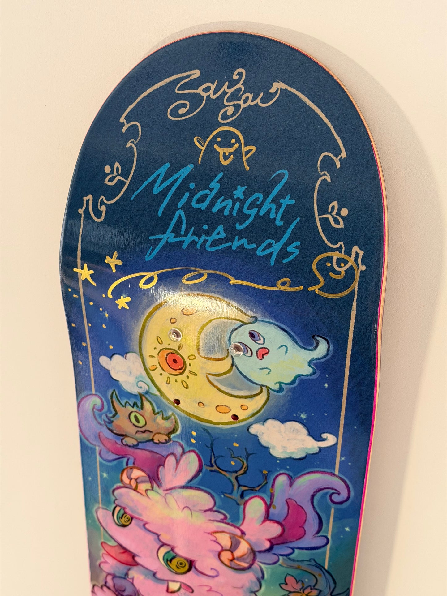 .SOWSOW 手彩バージョン 7/10 ミッドナイトフレンズ - スケートボード 1 枚