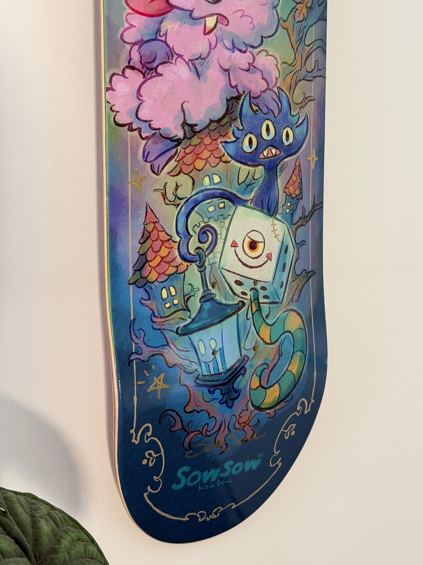 .SOWSOW 手彩色バージョン 1/10 ミッドナイトフレンズ - スケートボード 1 台