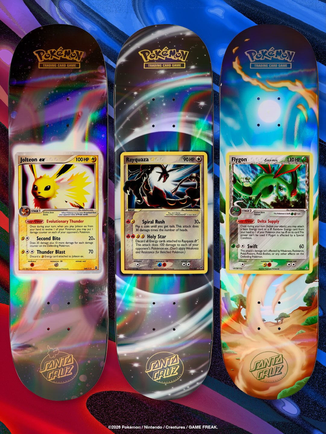 .POKÉMON x Santa Cruz - 1 skateboard en sachet surprise
