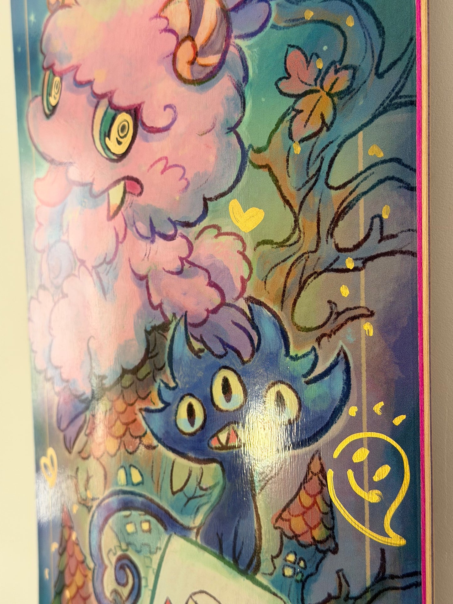 .SOWSOW 手彩バージョン 7/10 ミッドナイトフレンズ - スケートボード 1 枚