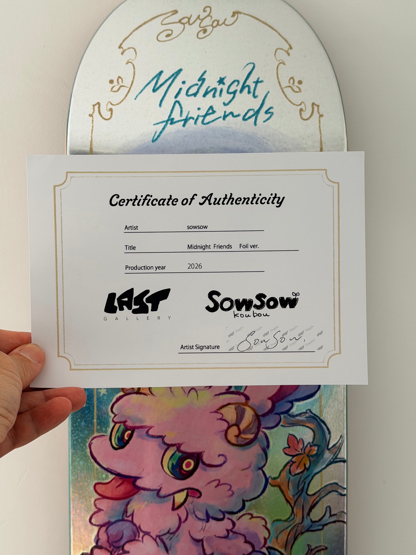 . FOIL version SOWSOW Midnight friends - 1 skateboard