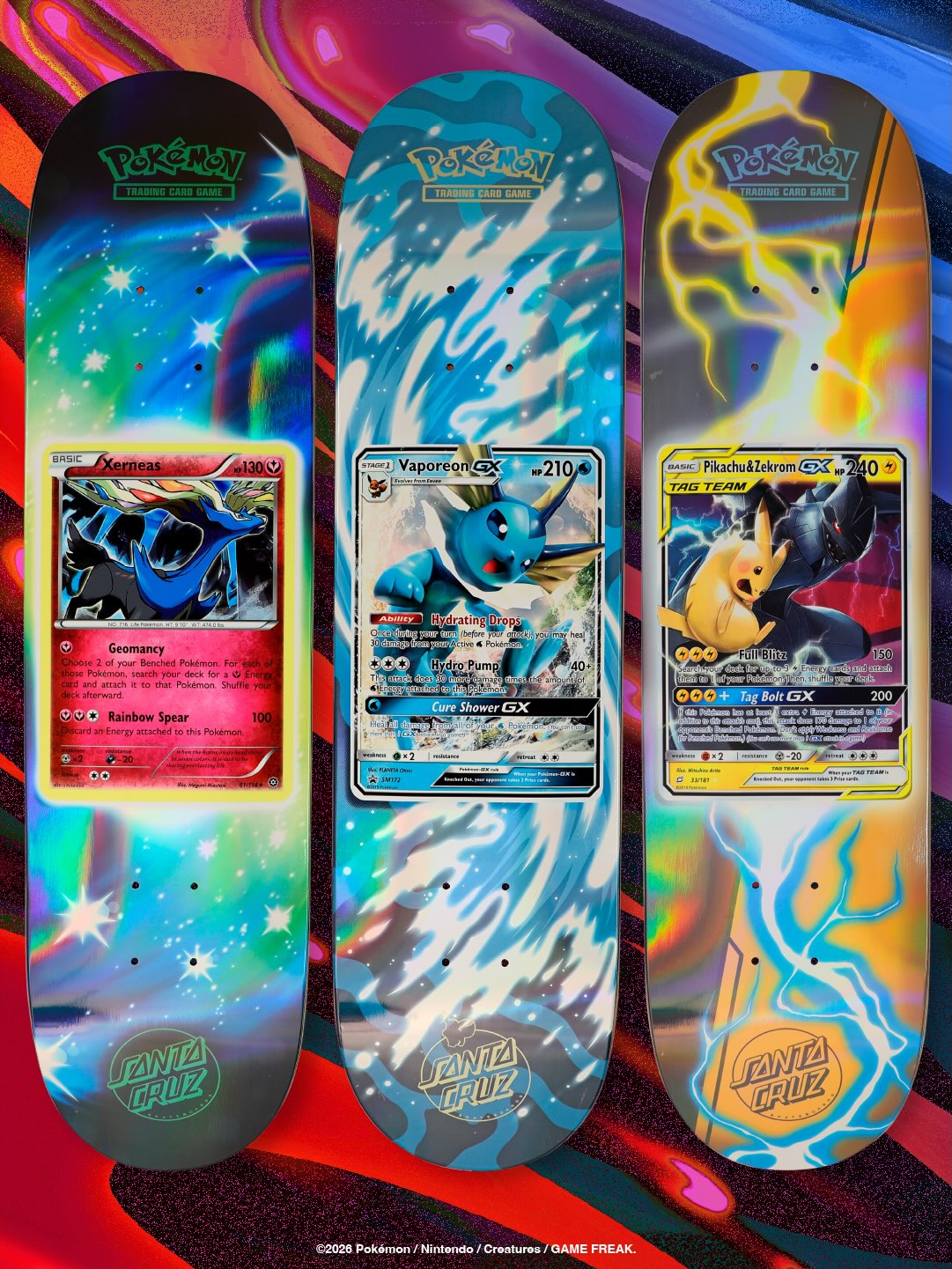 .POKÉMON x Santa Cruz - 1 skateboard en sachet surprise