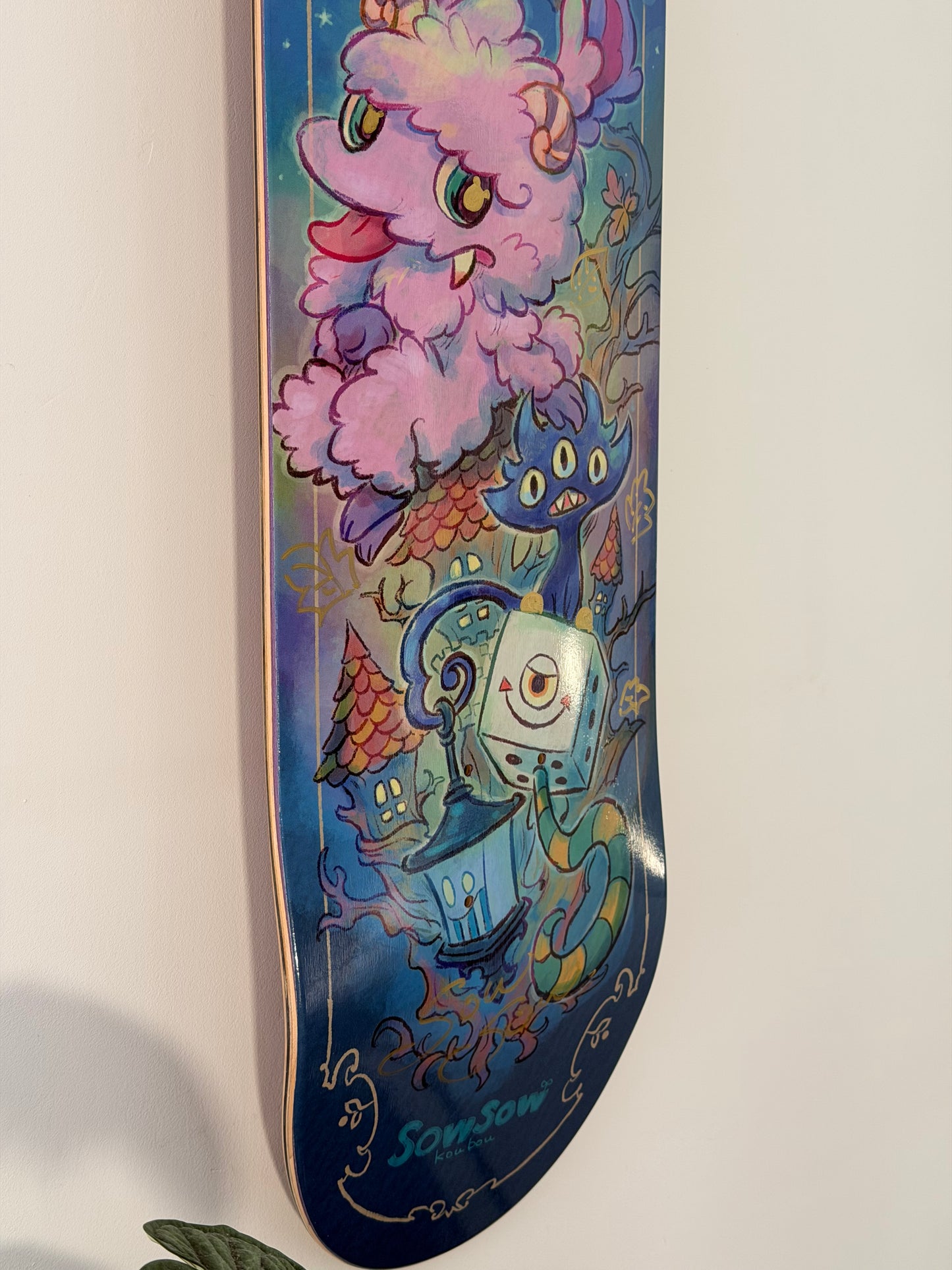 .SOWSOW 手彩バージョン 4/10 ミッドナイトフレンズ - スケートボード 1枚