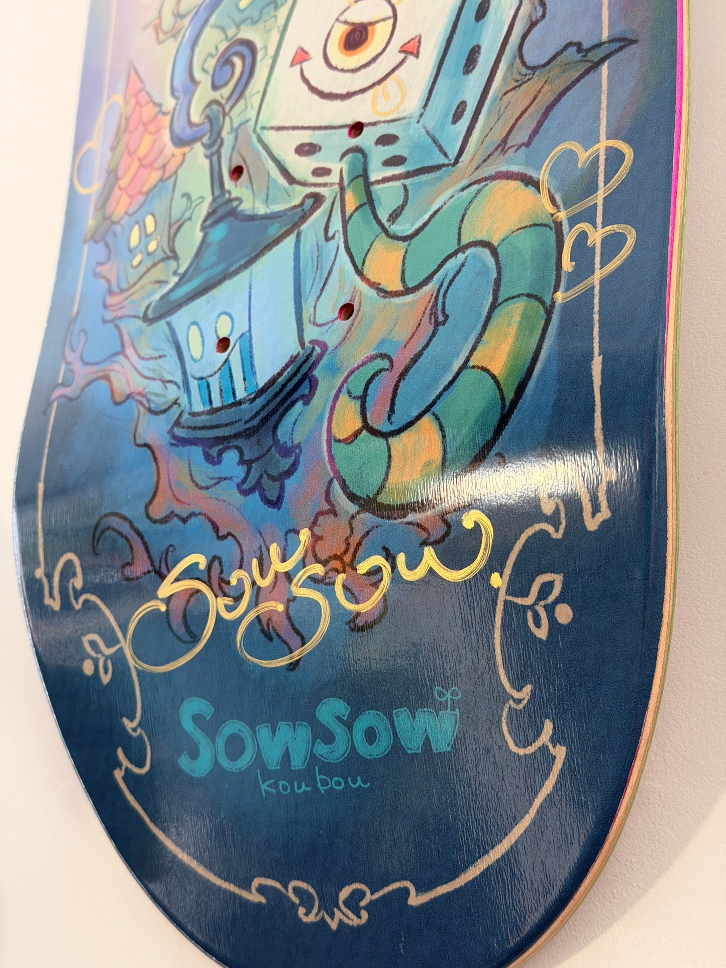 .SOWSOW 手彩バージョン 6/10 ミッドナイトフレンズ - スケートボード 1 枚