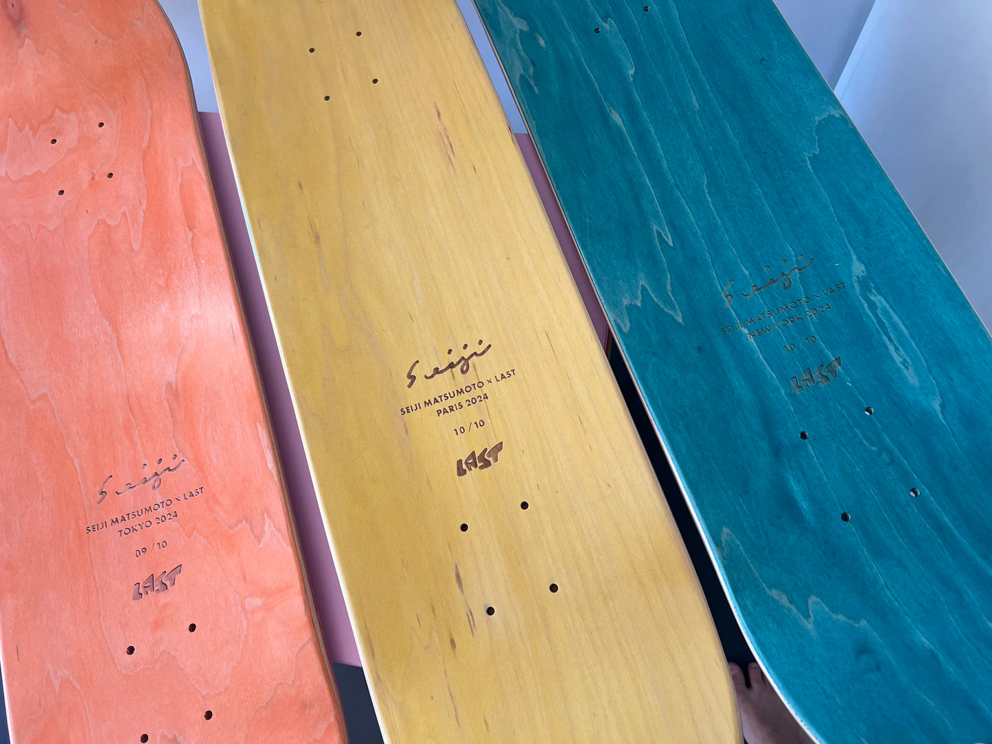 Seiji Matsumoto - Coffret Tokyo Paris New York - 3 skateboards