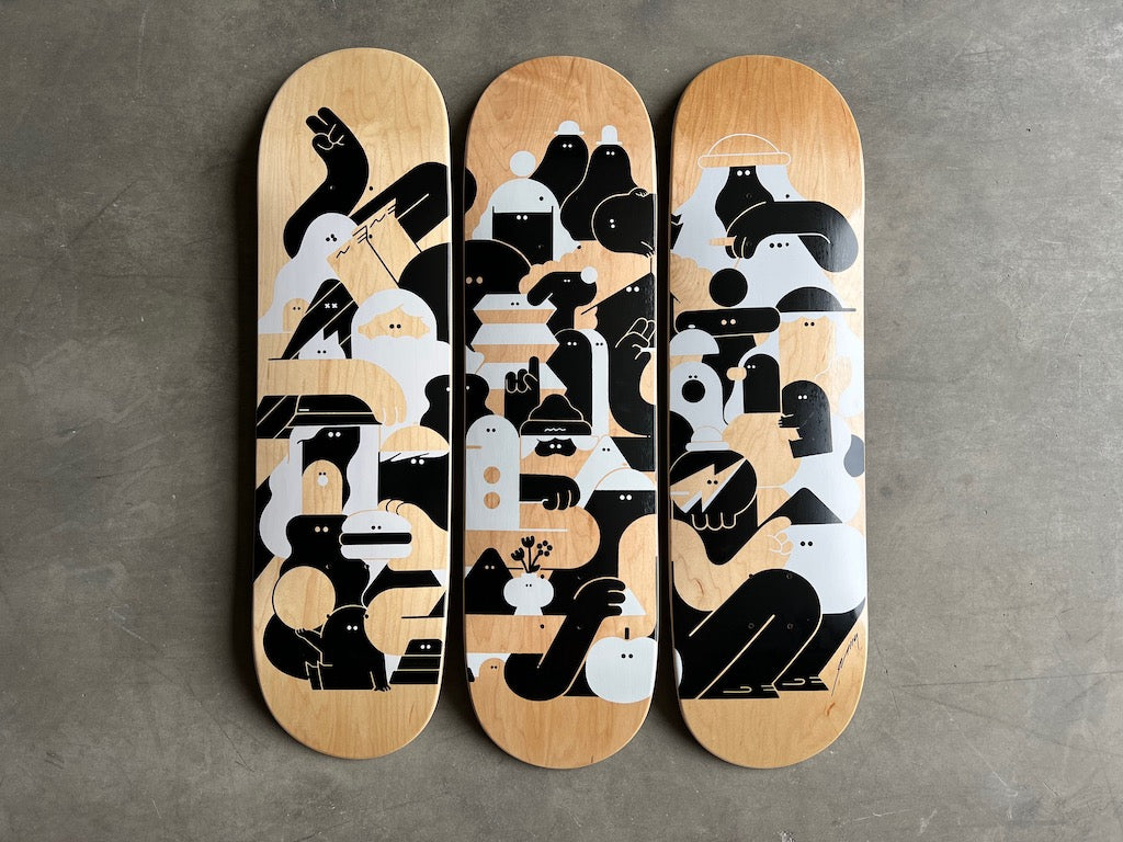 EMU Neighbors - Coffret Deck'On - 3 skateboards